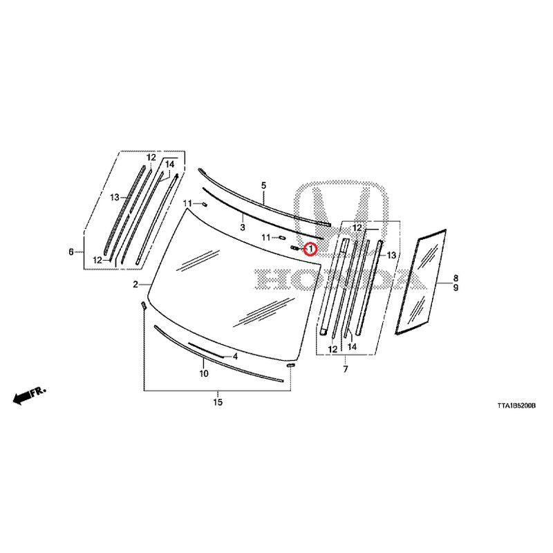 [NEW] JDM HONDA N-BOX CUSTOM JF3 2021 Front Windshield GENUINE OEM