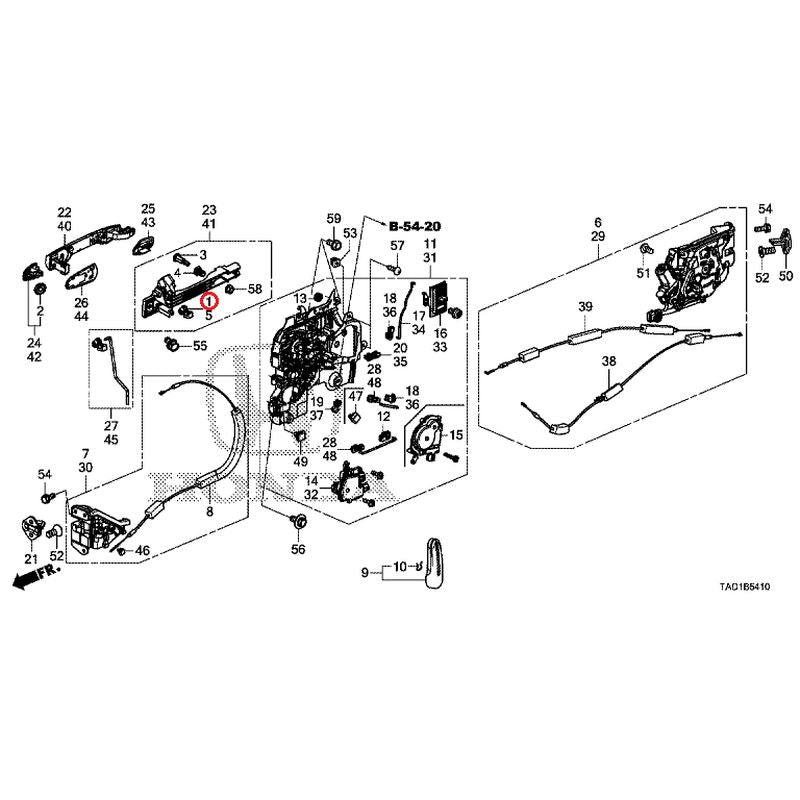 [NEW] JDM HONDA STEP WGN SPADA RP5 2020 Sliding Door Lock/Outer Handle GENUINE OEM