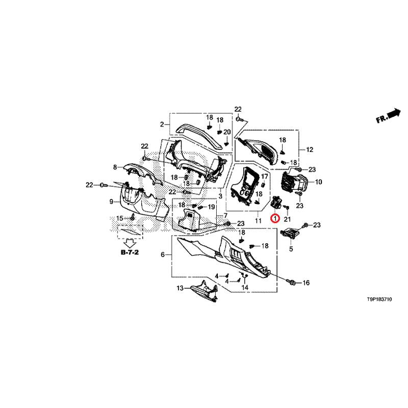 [NEW] JDM HONDA GRACE HYBRID GM4 2015 Instrument panel garnish (driver side) GENUINE OEM