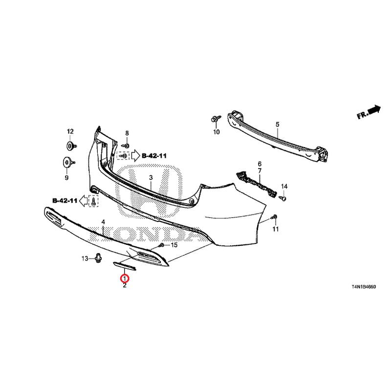 [NEW] JDM HONDA JADE FR5 2019 Rear Bumper GENUINE OEM