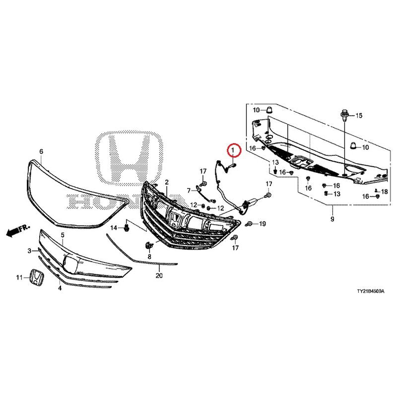 [NEW] JDM HONDA LEGEND HYBRID KC2 2016 Front Grill (100/110/500/510) GENUINE OEM