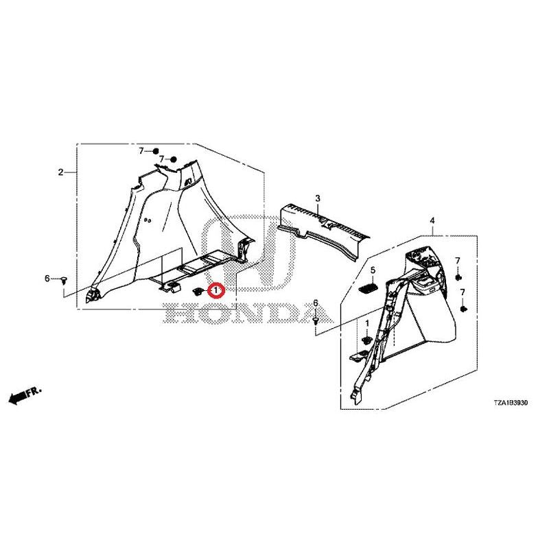 [NEW] JDM HONDA FIT GR1 2020 Side Lining GENUINE OEM