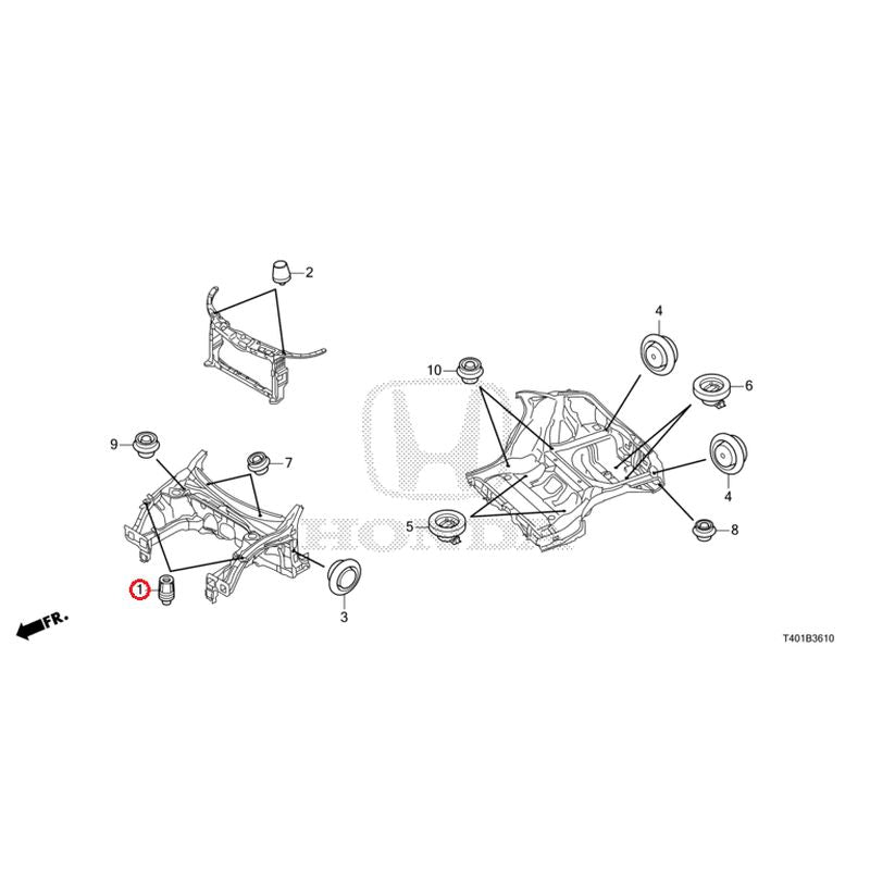 [NEW] JDM HONDA CIVIC FL1 2022 Grommets (Front) GENUINE OEM