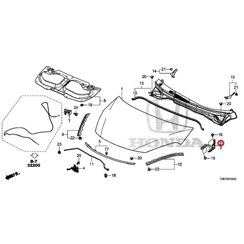 [NEW] JDM HONDA FIT e:HEV GR3 2020 Hood GENUINE OEM