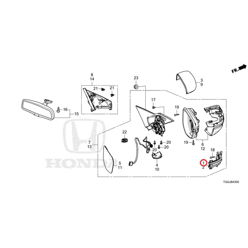 [NEW] JDM HONDA CIVIC FK7 2021 Mirrors GENUINE OEM