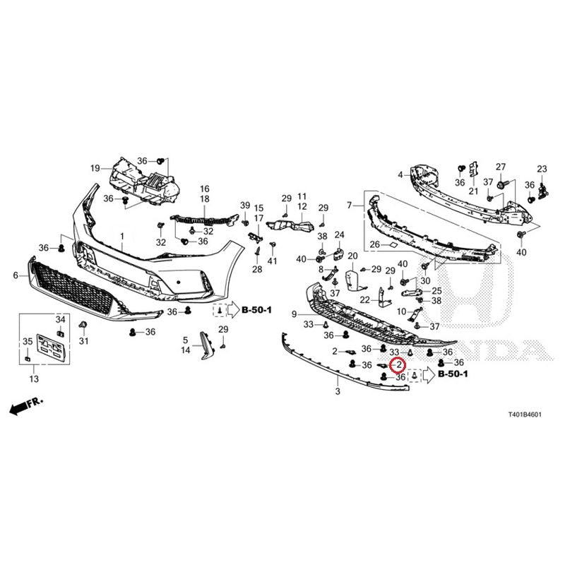 [NEW] JDM HONDA CIVIC FL5 2023 Front Bumper (Type R) GENUINE OEM