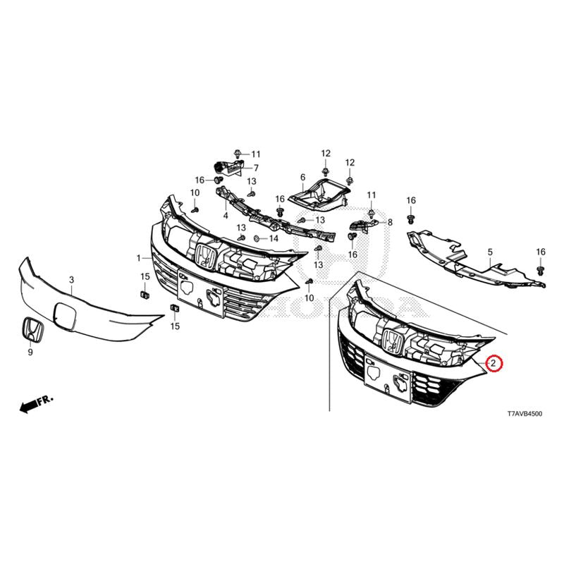 [NEW] JDM HONDA VEZEL RU1 2020 Front Grille (1) GENUINE OEM