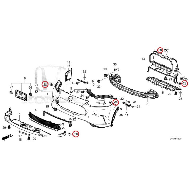 NEW] JDM HONDA ZR-V RZ3 2023 Front Bumper GENUINE OEM – JDM Yamato
