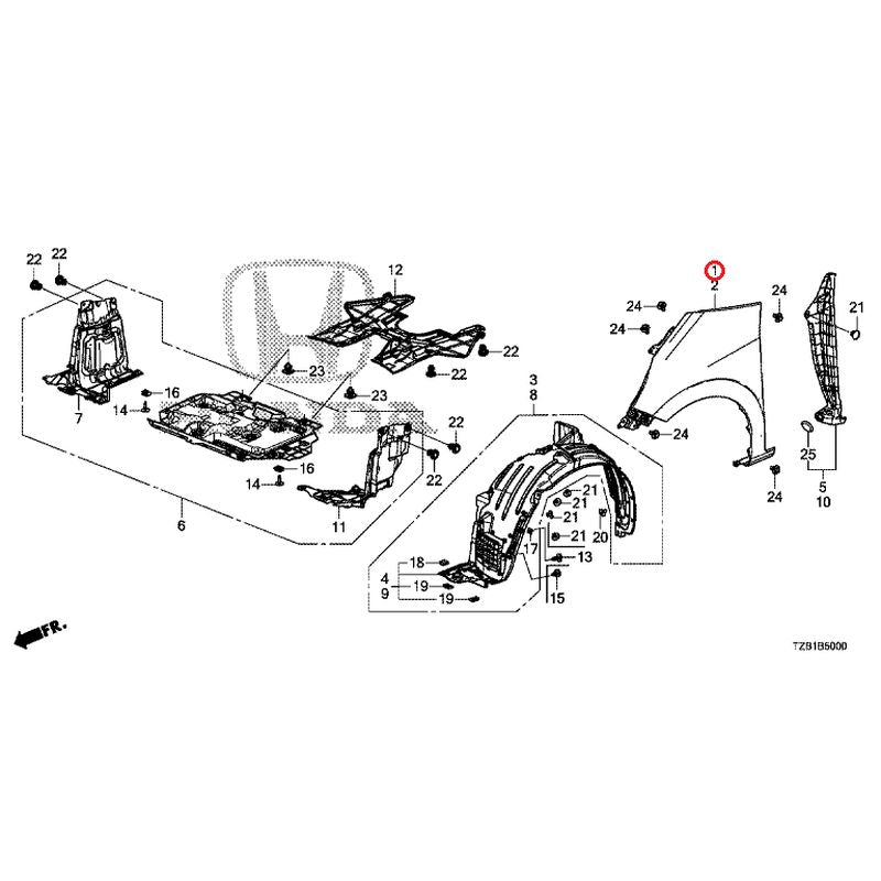 [NEW] JDM HONDA FIT e:HEV GR3 2021 Front Fenders GENUINE OEM