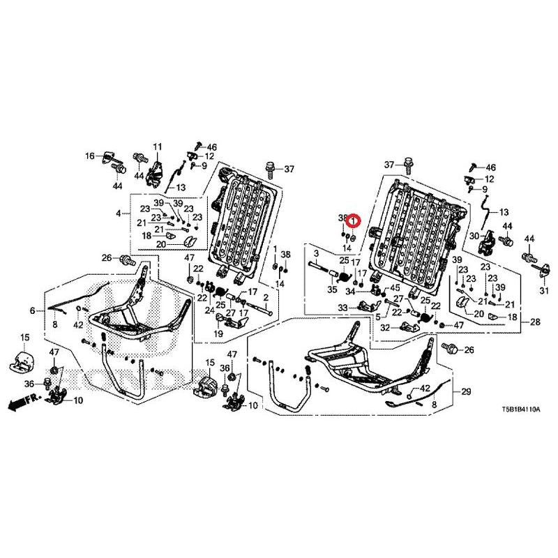 [NEW] JDM HONDA FIT GK5 2017 Rear Seat Short Part GENUINE OEM