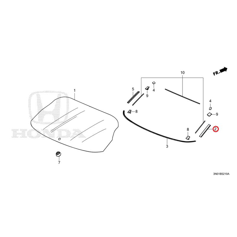 [NEW] JDM HONDA VEZEL e:HEV RV5 2021 Rear Windshield Glass GENUINE OEM