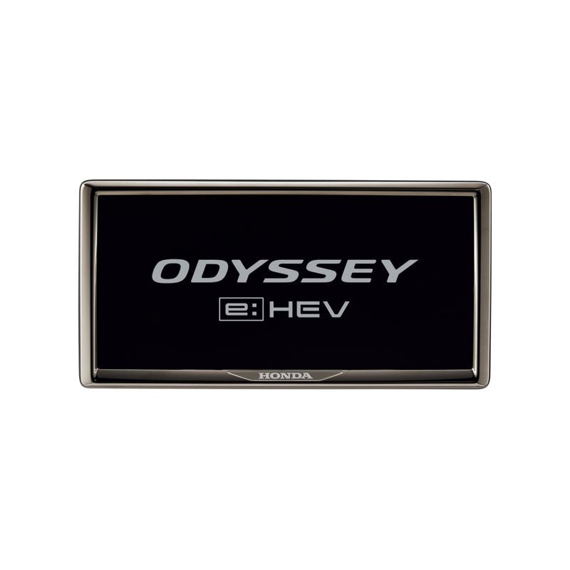 [NEW] JDM Honda ODYSSEY RC5 License Frame Dark Chrome Plated Type Genuine OEM