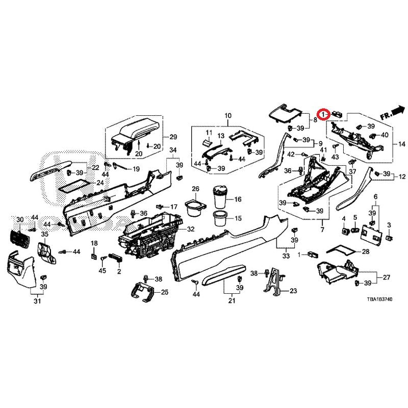 [NEW] JDM HONDA CIVIC FC1 2020 Console GENUINE OEM