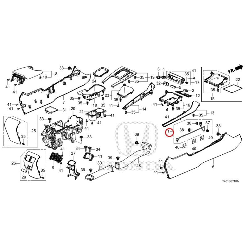 [NEW] JDM HONDA CIVIC FL5 2023 Console (MT) GENUINE OEM