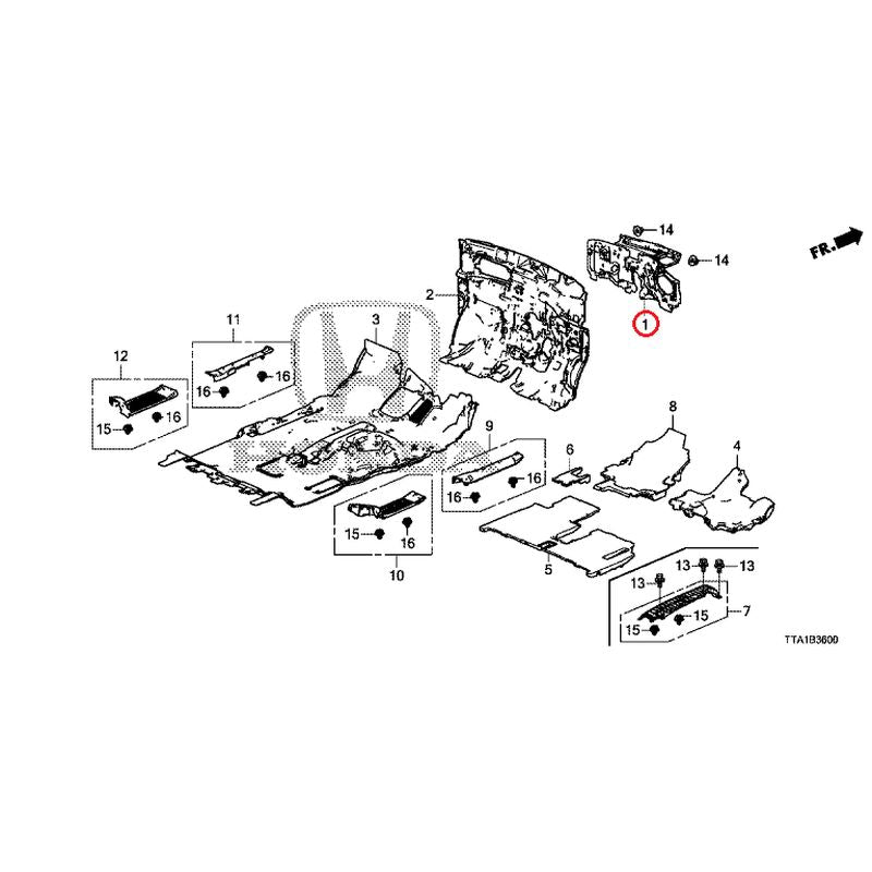 [NEW] JDM HONDA N-BOX CUSTOM JF3 2021 Floor Mat GENUINE OEM