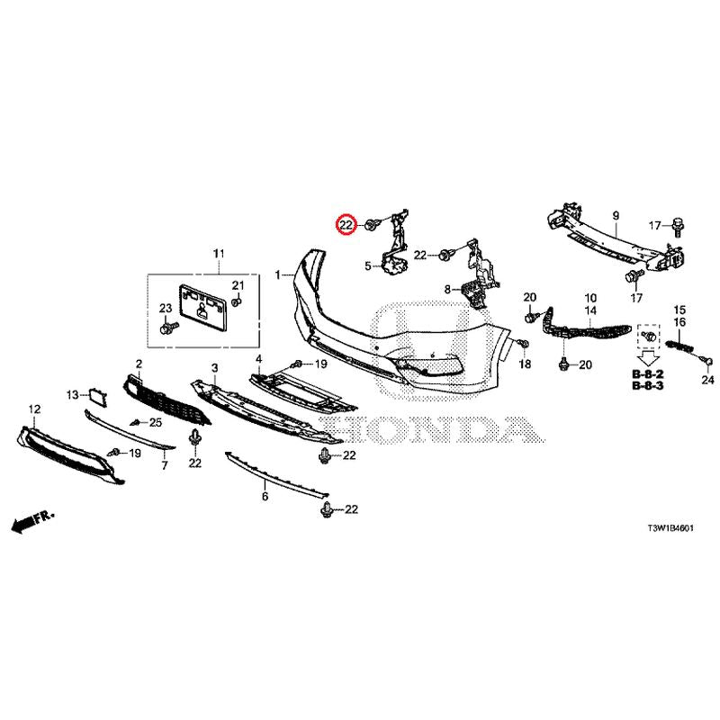 NEW] JDM HONDA ACCORD HYBRID CR7 2016 Front Bumper (2) GENUINE OEM