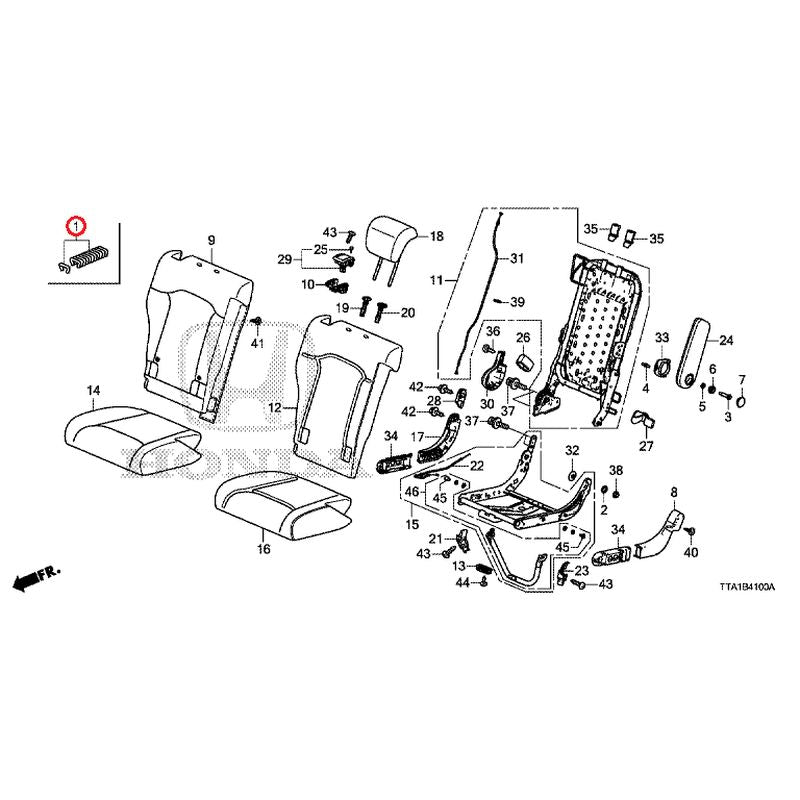 [NEW] JDM HONDA N-BOX CUSTOM JF3 2021 Rear Seat (R.) GENUINE OEM