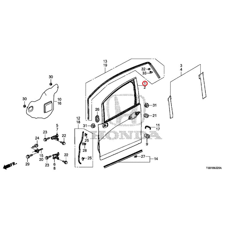 [NEW] JDM HONDA FIT GK4 2017 Front Door Panel GENUINE OEM