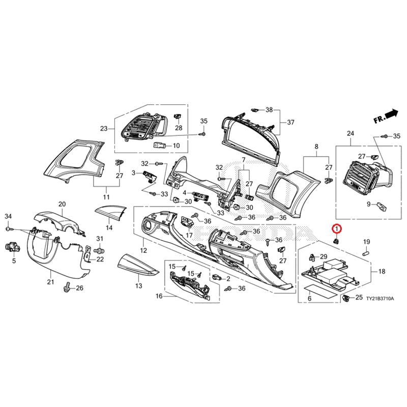 [NEW] JDM HONDA LEGEND HYBRID KC2 2020 Instrument panel garnish (driver side) GENUINE OEM