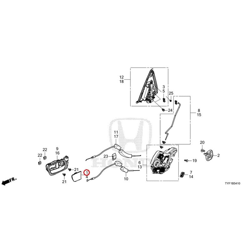 [NEW] JDM HONDA Honda e ZC7 2023 Rear Door Locks/Outer Handles GENUINE OEM