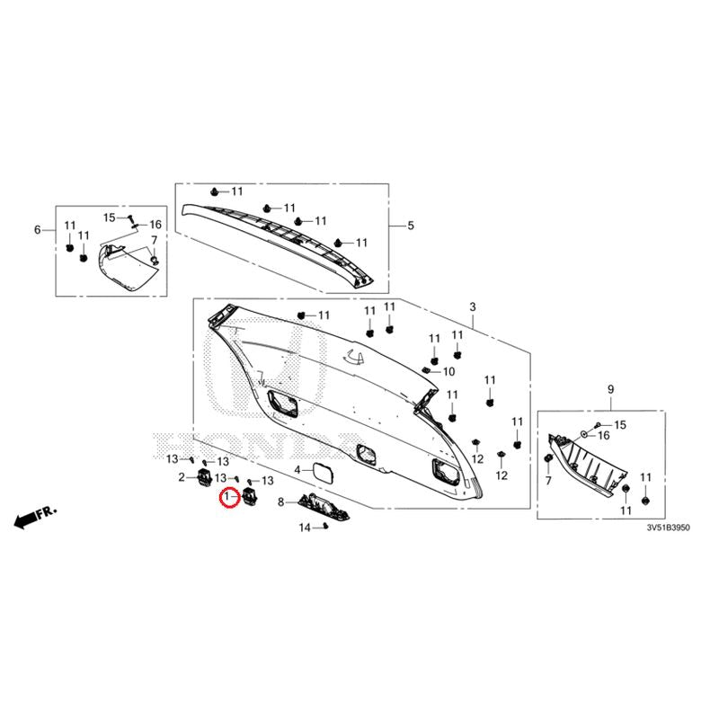 [NEW] JDM HONDA ZR-V e:HEV RZ4 2025 Tailgate Lining GENUINE OEM