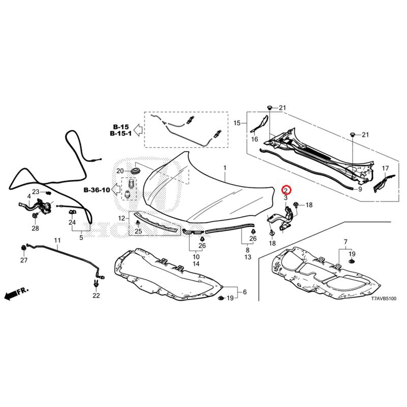 [NEW] JDM HONDA VEZEL RU1 2020 Hood GENUINE OEM