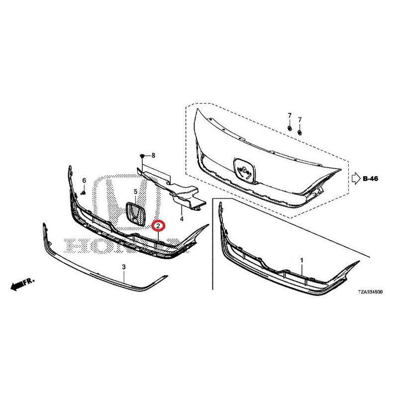 [NEW] JDM HONDA FIT GR1 2020 Front Grille (1) GENUINE OEM