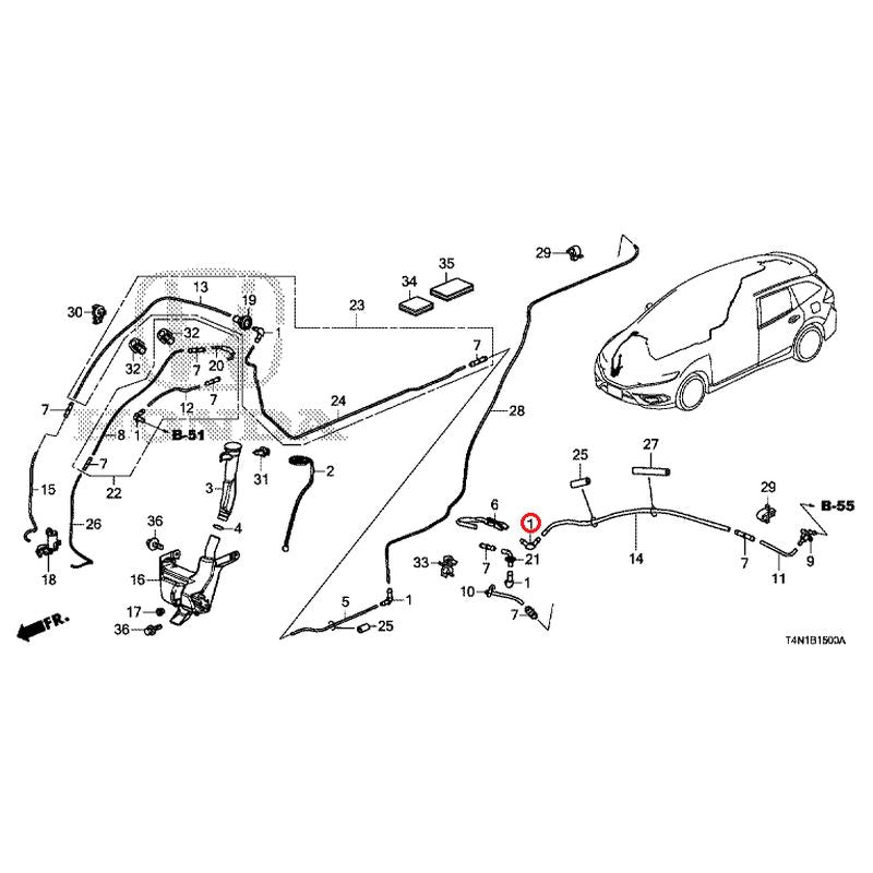 [NEW] JDM HONDA JADE FR5 2019 Windshield Washer GENUINE OEM