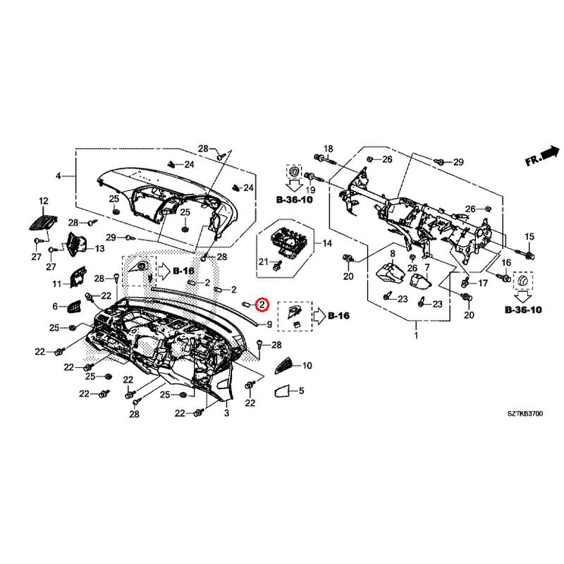 [NEW] JDM HONDA CR-Z ZF2 2016 Instrument panel GENUINE OEM