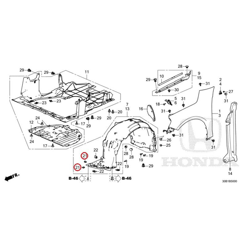 その他 a NEW] JDM HONDA ACCORD CY2 2024 Front Fenders GENUINE OEM