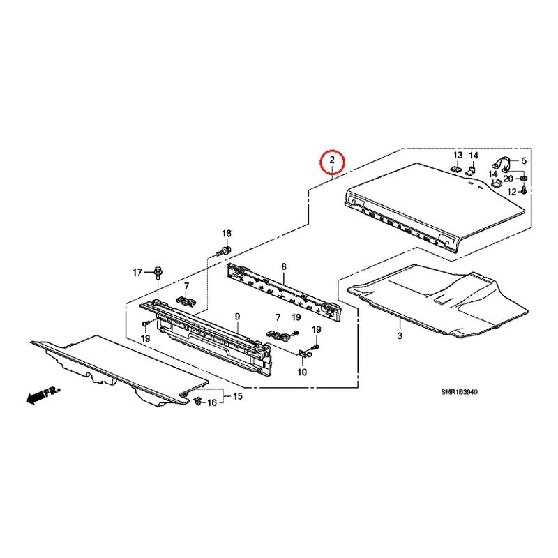 [NEW] JDM HONDA CIVIC FN2 2009 Rear Floor GENUINE OEM