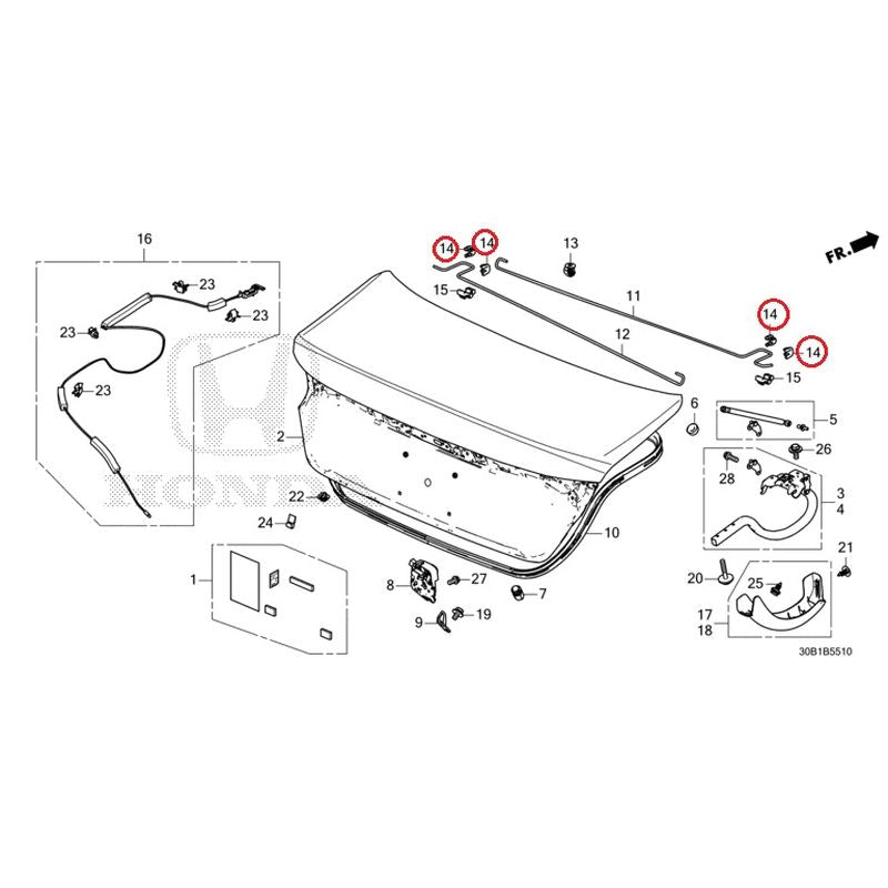 NEW] JDM HONDA ACCORD CY2 2024 Trunk Lid GENUINE OEM – JDM Yamato