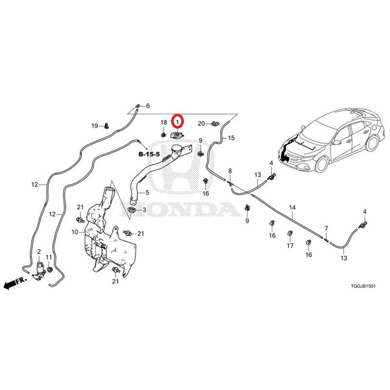 [NEW] JDM HONDA CIVIC FK8 2020 Windshield Washer (Front) GENUINE OEM