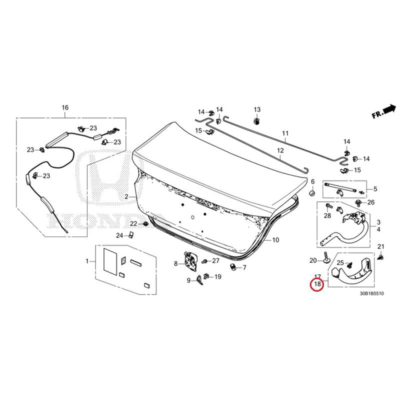 NEW] JDM HONDA ACCORD CY2 2024 Trunk Lid GENUINE OEM – JDM Yamato