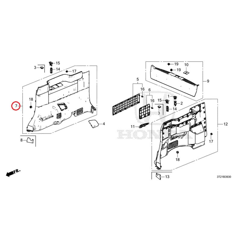 NEW] JDM HONDA STEP WGN e:HEV RP8 2022 Side Lining GENUINE OEM
