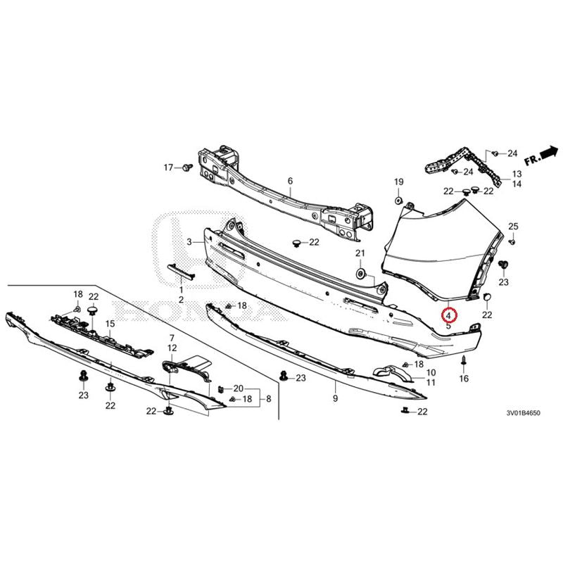 NEW] JDM HONDA ZR-V RZ3 2023 Rear Bumper GENUINE OEM – JDM Yamato