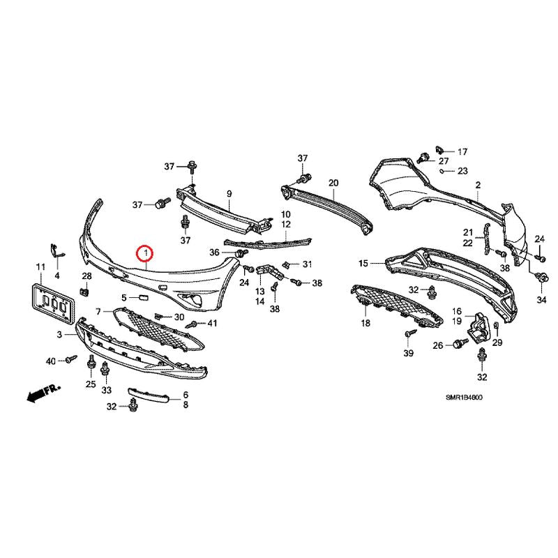 [NEW] JDM HONDA CIVIC FN2 2009 Bumper GENUINE OEM