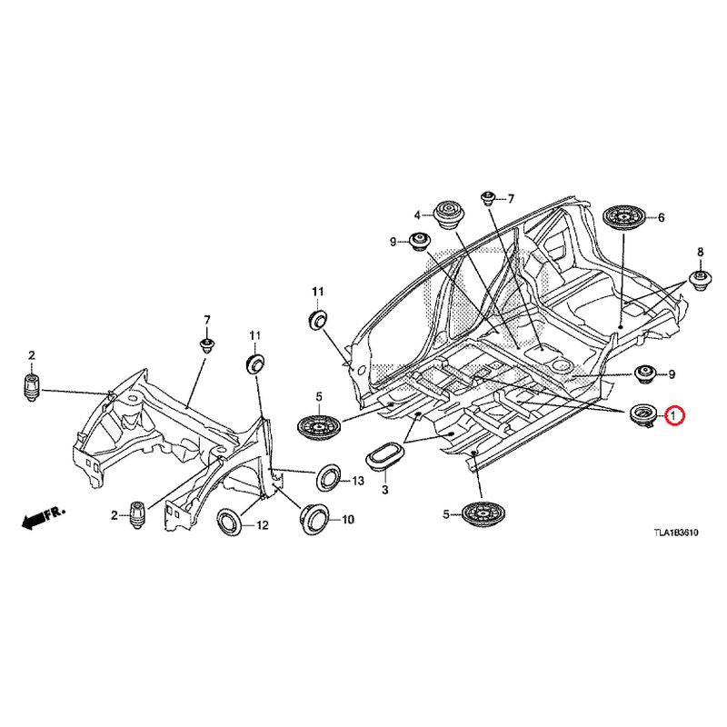 [NEW] JDM HONDA CR-V RW1 2021 Grommets (Front) GENUINE OEM