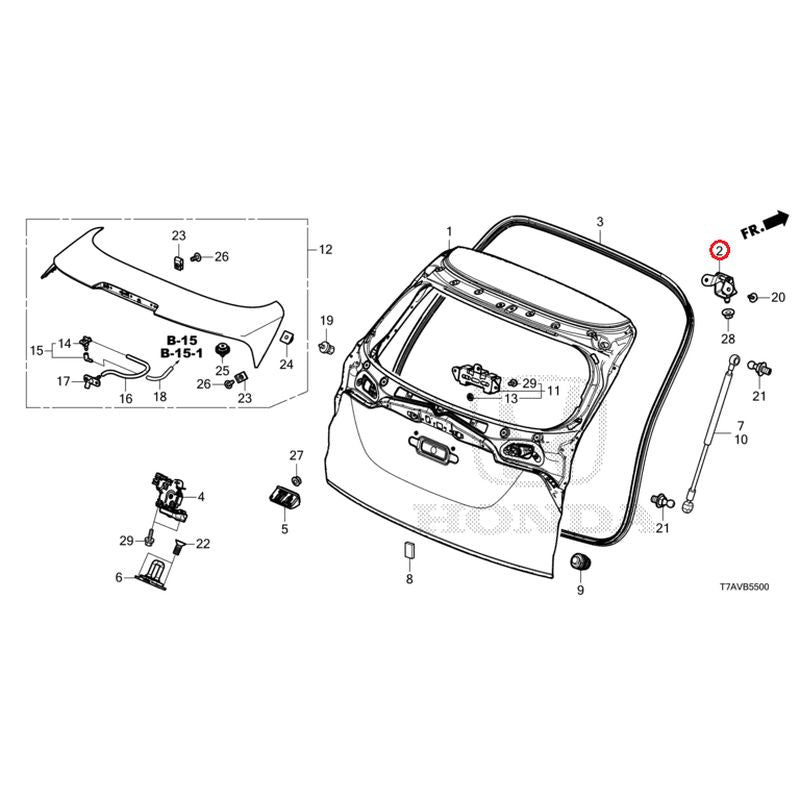 [NEW] JDM HONDA VEZEL RU1 2020 Tailgate GENUINE OEM