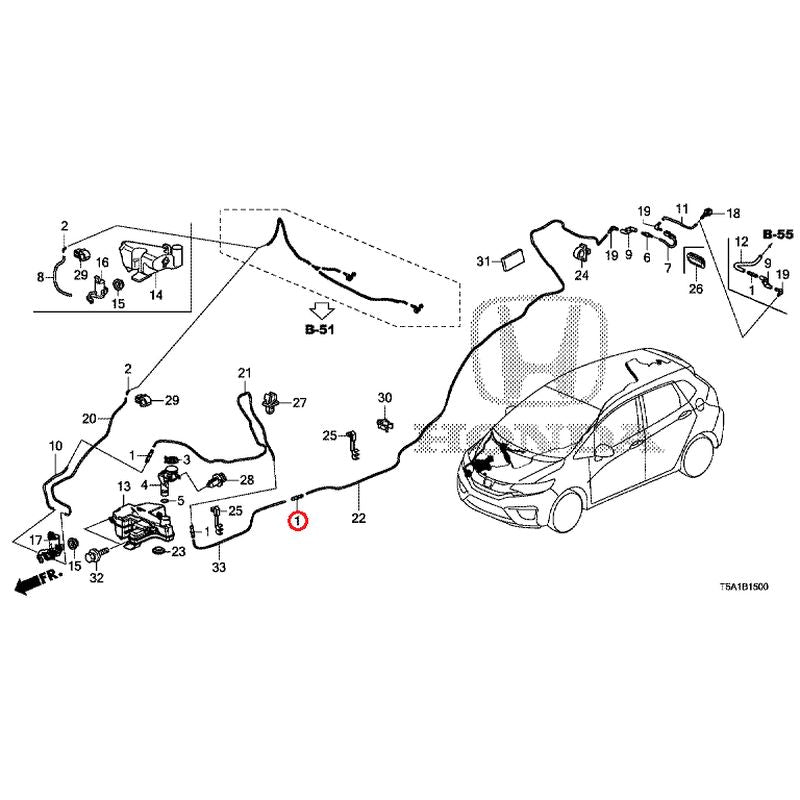 [NEW] JDM HONDA FIT GK5 2014 Windshield Washer GENUINE OEM