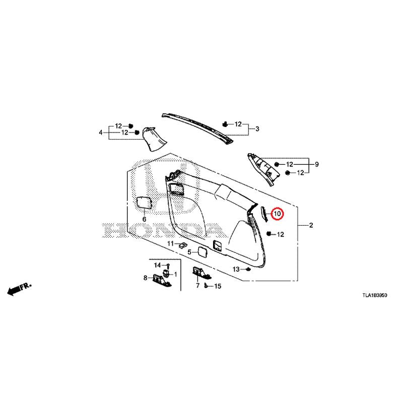 OUTLET SALE- 訳あり品など大放出 NEW] JDM HONDA CR-V RW1 2022 Tailgate Lining GENUINE OEM カードファイト!! ヴァンガード