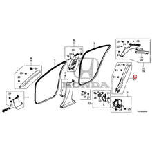 Load image into Gallery viewer, [NEW] JDM HONDA LEGEND HYBRID KC2 2018 Pillar Garnish GENUINE OEM

