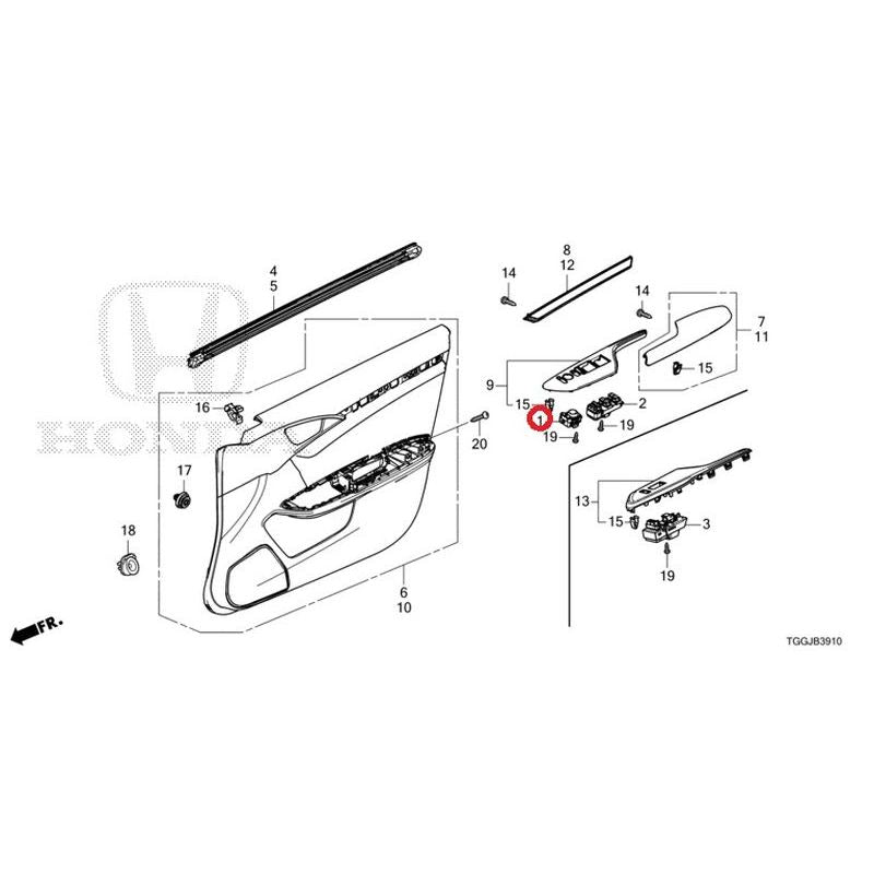 [NEW] JDM HONDA CIVIC FK8 2020 Front Door Lining GENUINE OEM