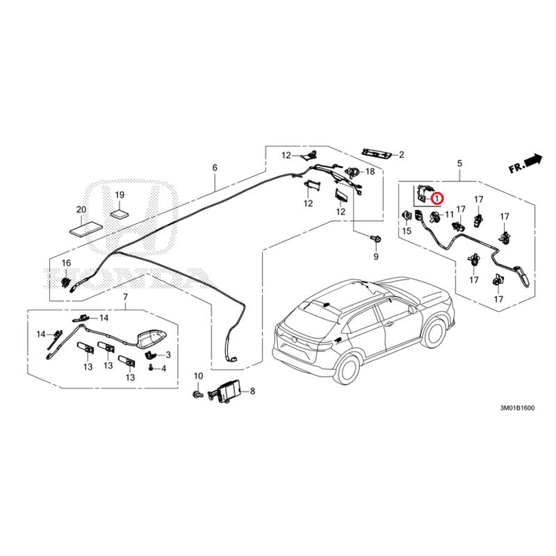 [NEW] JDM HONDA VEZEL RV3 2021 Antenna GENUINE OEM