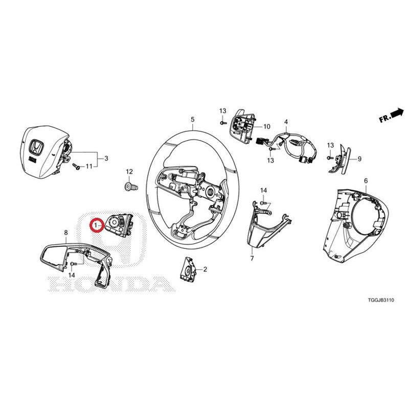 [NEW] JDM HONDA CIVIC FK8 2020 Steering Wheel (SRS) GENUINE OEM