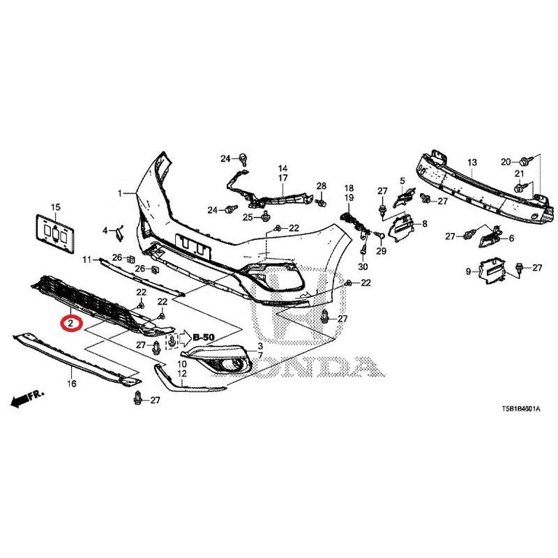 [NEW] JDM HONDA FIT GK5 2017 Front Bumper (2) GENUINE OEM