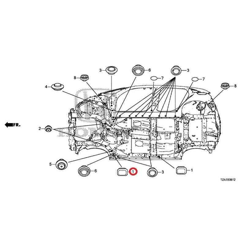 [NEW] JDM HONDA FIT GR1 2020 Grommet (Lower) GENUINE OEM