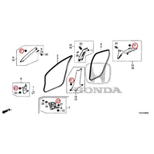 Load image into Gallery viewer, [NEW] JDM HONDA CIVIC FK8 2017 Pillar Garnish GENUINE OEM
