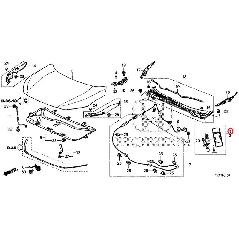 [NEW] JDM HONDA CIVIC FC1 2020 Hood GENUINE OEM