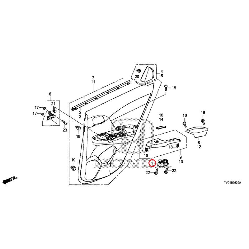 [NEW] JDM HONDA CIVIC FK2 2015 Rear Door Lining GENUINE OEM